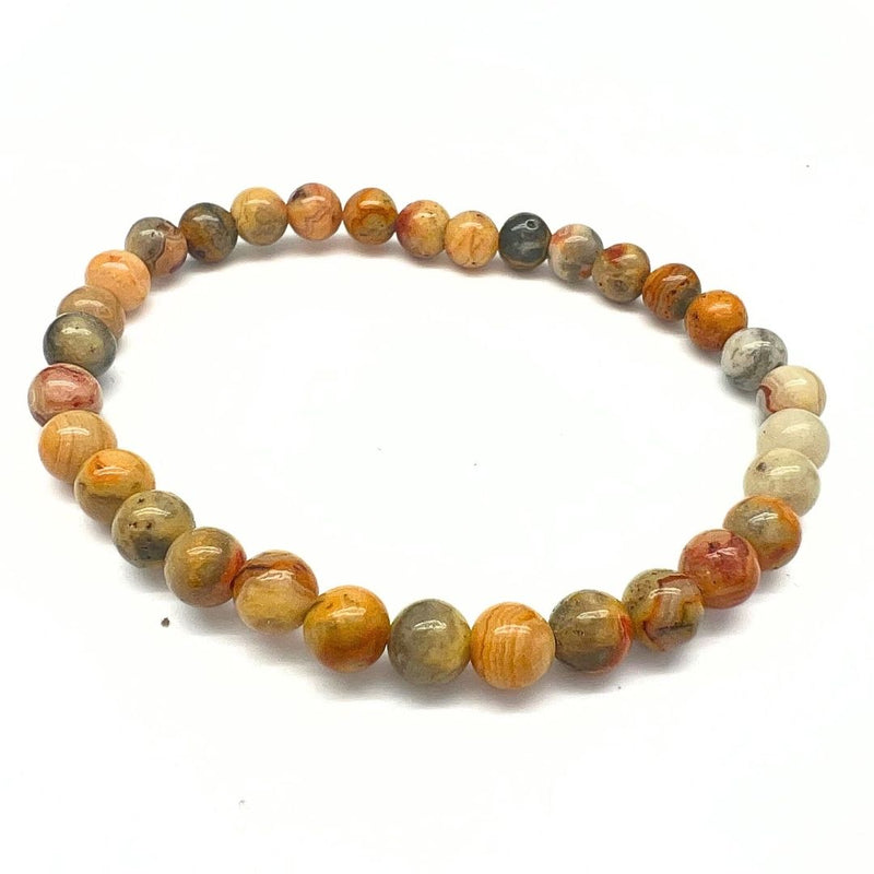 Crazy Lace agate chip bracelet