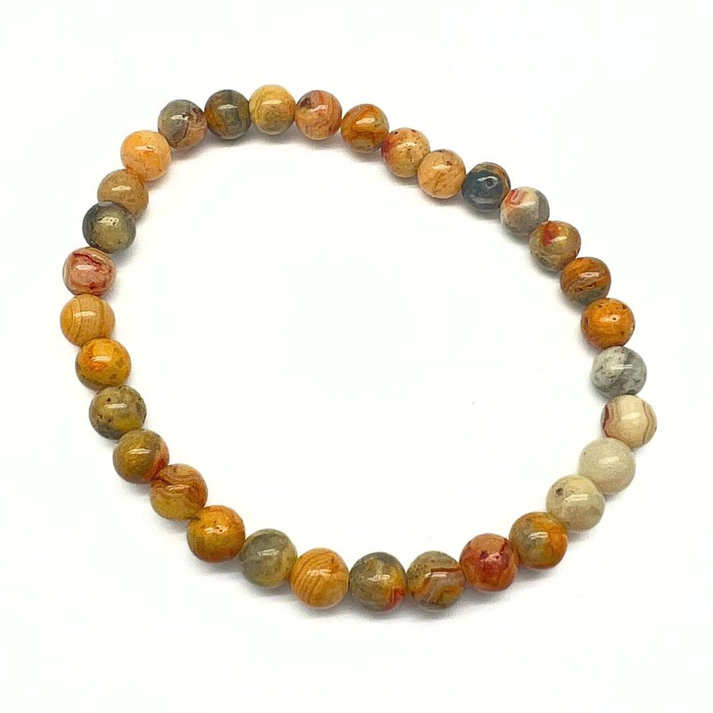 Crazy Lace agate chip bracelet