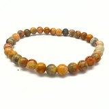 Crazy Lace agate chip bracelet