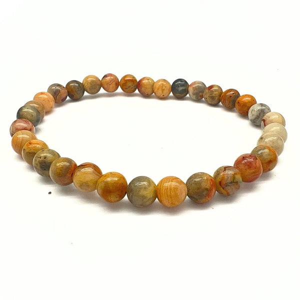 Crazy Lace agate chip bracelet
