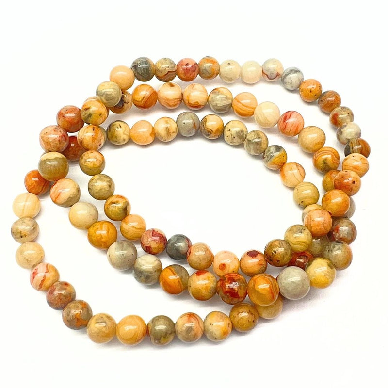 Crazy Lace agate chip bracelet