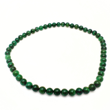 Fuchsite deep green necklace 8 mm beads