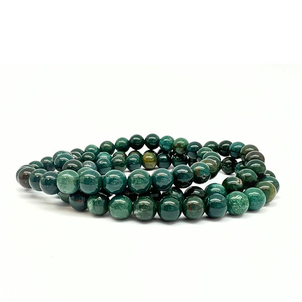 Jasper, dragon's blood dark green bracelet 6 mm
