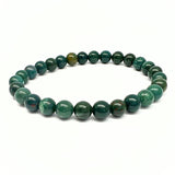 Jasper, dragon's blood dark green bracelet 6 mm