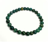 Jasper, dragon's blood dark green bracelet 6 mm