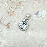 Rainbow moonstone, oval pendant in silver