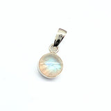 Rainbow pattern, small round smooth pendant