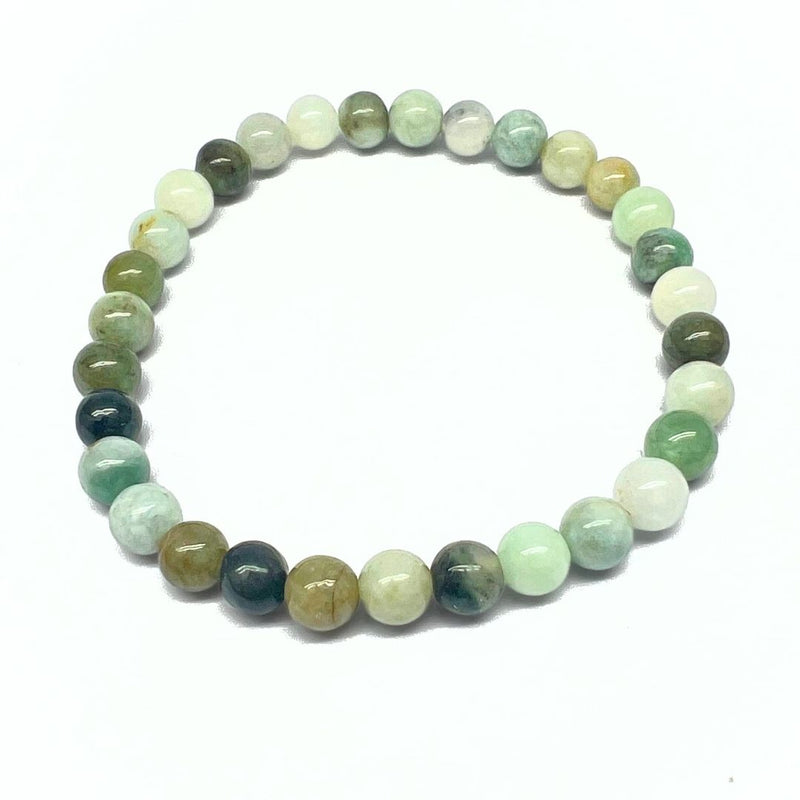 Jade, bracelet with round beads from Burma