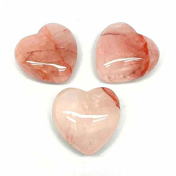 Strawberry quartz, small heart
