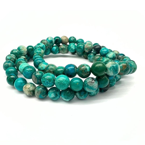 Amazonite, chip bracelet on elastic thread