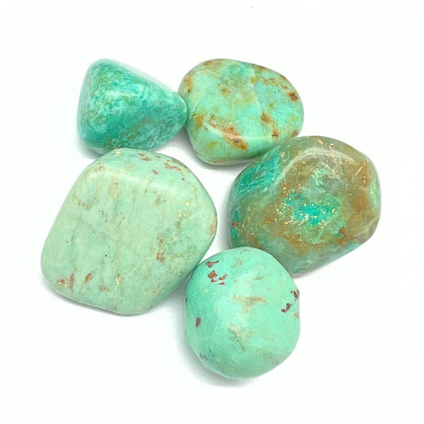 Chrysocolla tumbled stone from Peru by weight