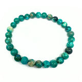 Amazonite, chip bracelet on elastic thread