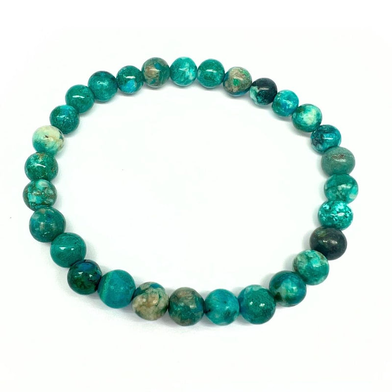 Amazonite, chip bracelet on elastic thread