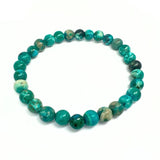 Amazonite, chip bracelet on elastic thread