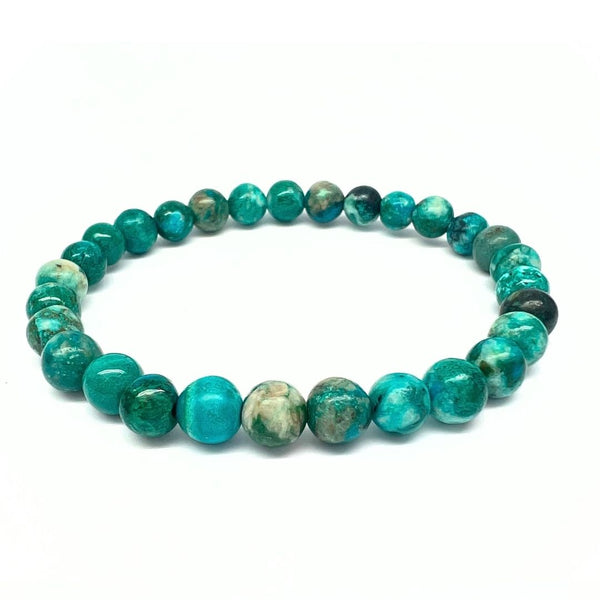 Amazonite, chip bracelet on elastic thread