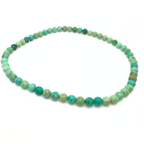 Krysokolla turkos halsband 8 mm pärlor
