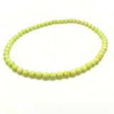 Krysopras, lime grönt halsband 8 mm pärlor