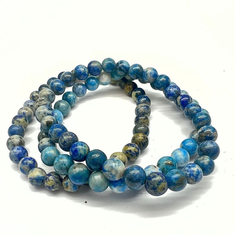 Lapis Lazuli -rannekoru, 6 mm helmiä