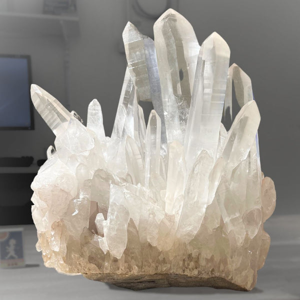 Lemurian cluster, from Brazil