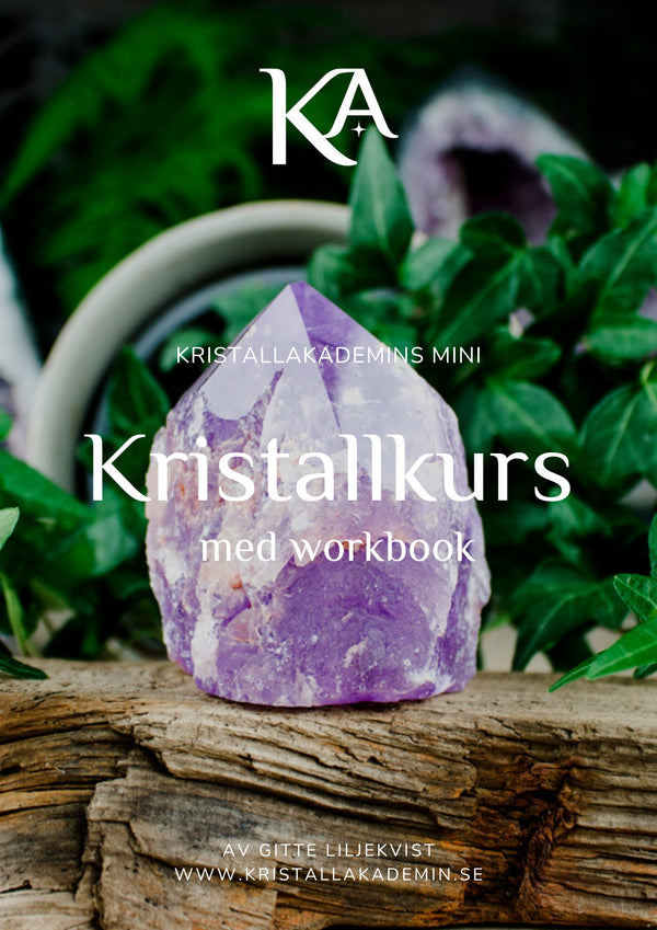 E-book: Mini course on crystals by Gitte Liljekvist from Kristallakademin