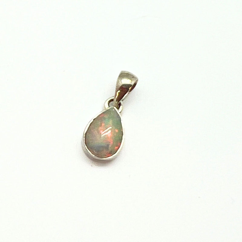 Opal drop beautiful sterling silver pendant