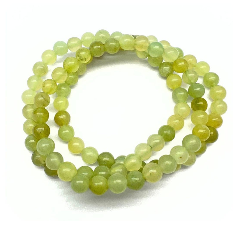 Uusi jade, rannekoru 6 mm helmiä A &amp; AA