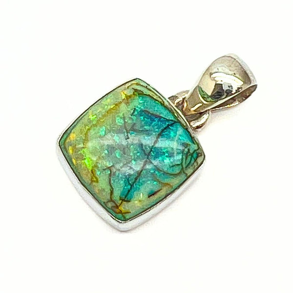 Opal larger stone in sterling silver pendant