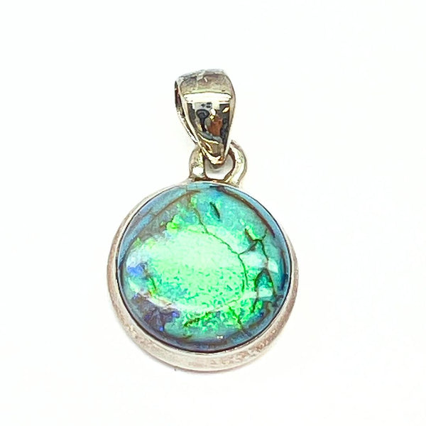 Opal larger stone sterling silver pendant