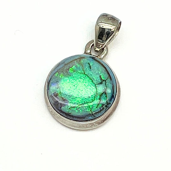 Opal larger stone sterling silver pendant