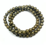 Pyrite faceted bracelet 6 mm in two sizes - small &amp; large!