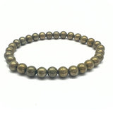 Pyrite faceted bracelet 6 mm in two sizes - small &amp; large!