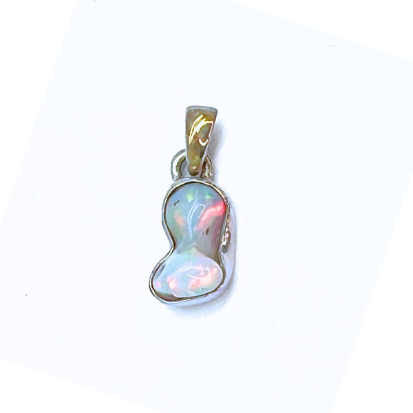 Opal larger stone in sterling silver pendant