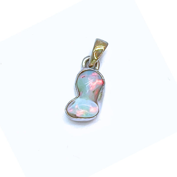 Opal larger stone in sterling silver pendant