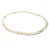 Rainbow moonstone necklace 8 mm beads