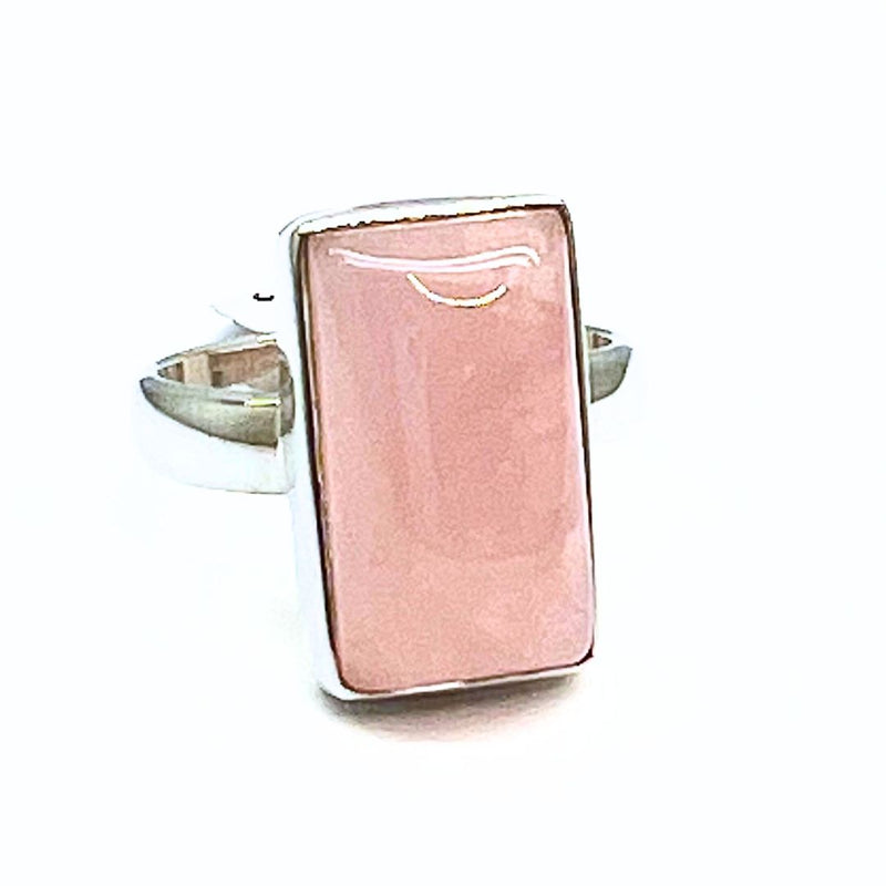 Rosenkvarts, silverring