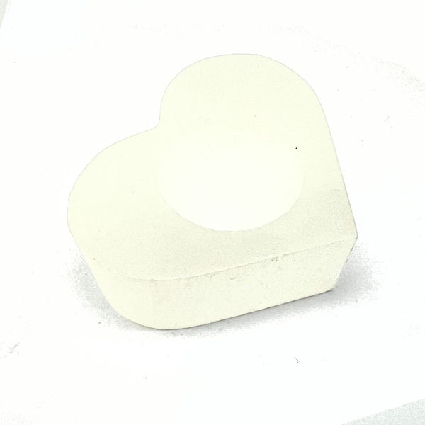 Ljuslykta, hjärtformad vit selenit