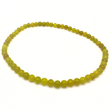 Serpentin limegrön halsband 8 mm pärlor
