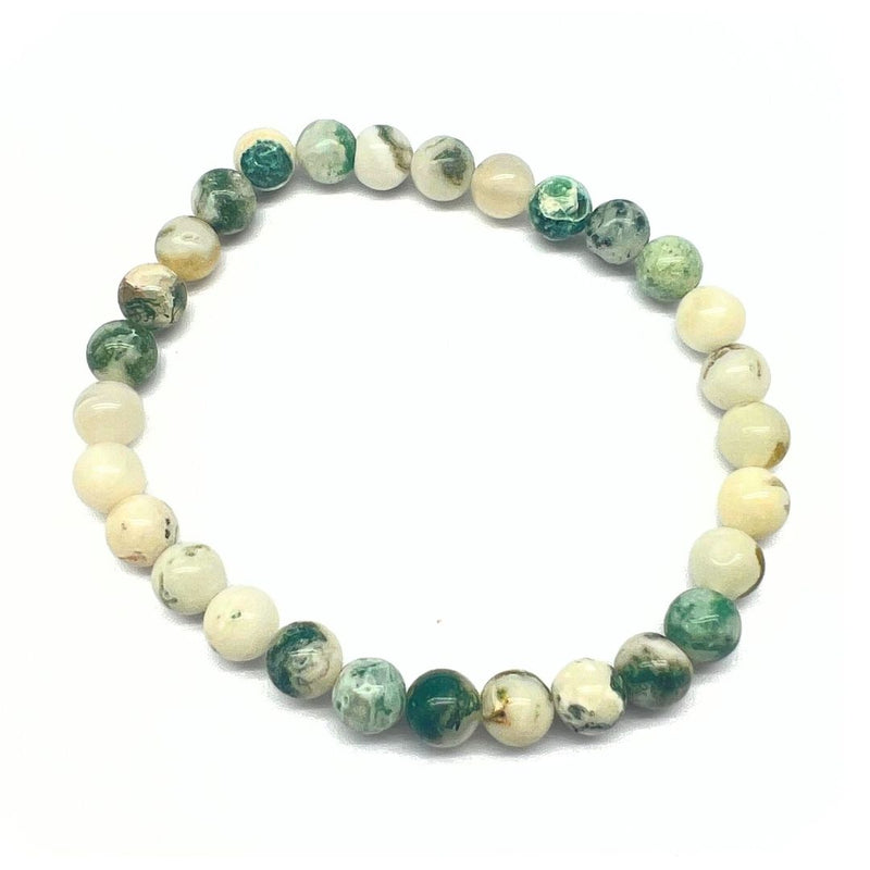 Wooden date, bracelet 6 mm