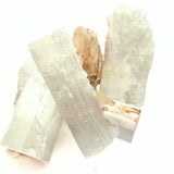 Selenite, raw mineral different sizes