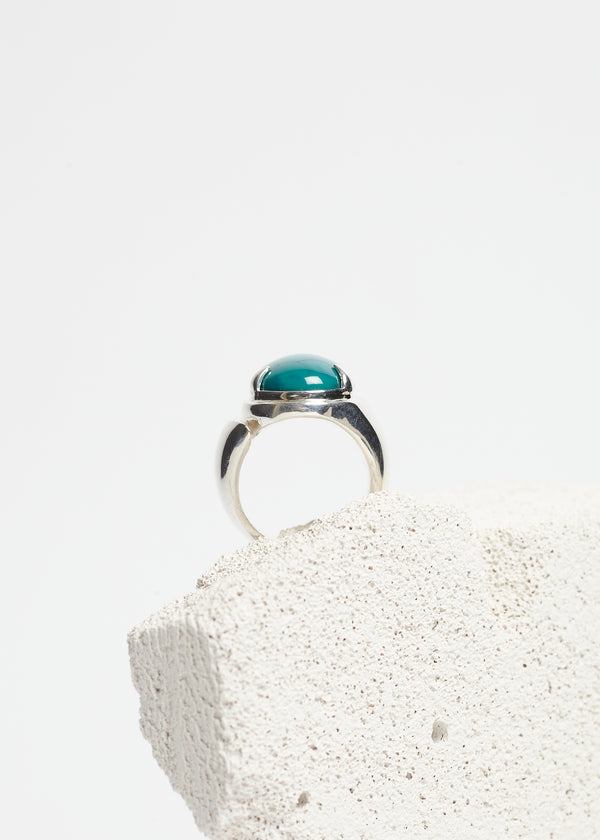 Turquoise ring Cornelia Webb silver open signet