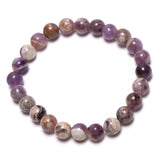 Ametist chevron, armband 8 mm