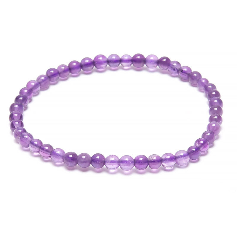 Amethyst, bracelet 4mm