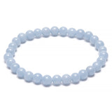 Angelite, bracelet round 6 mm beads