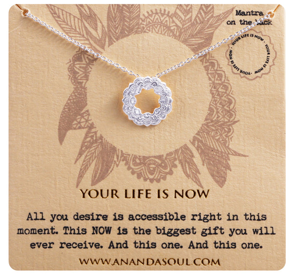 Ananda soul, your life is now bracelet in silver