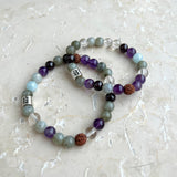 Zodiac sign Aquarius stone bracelet