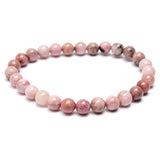 Rhodonite, round cut bracelet 6-7 mm