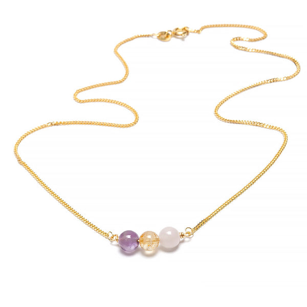 Be Yourself intention necklace gold-colored