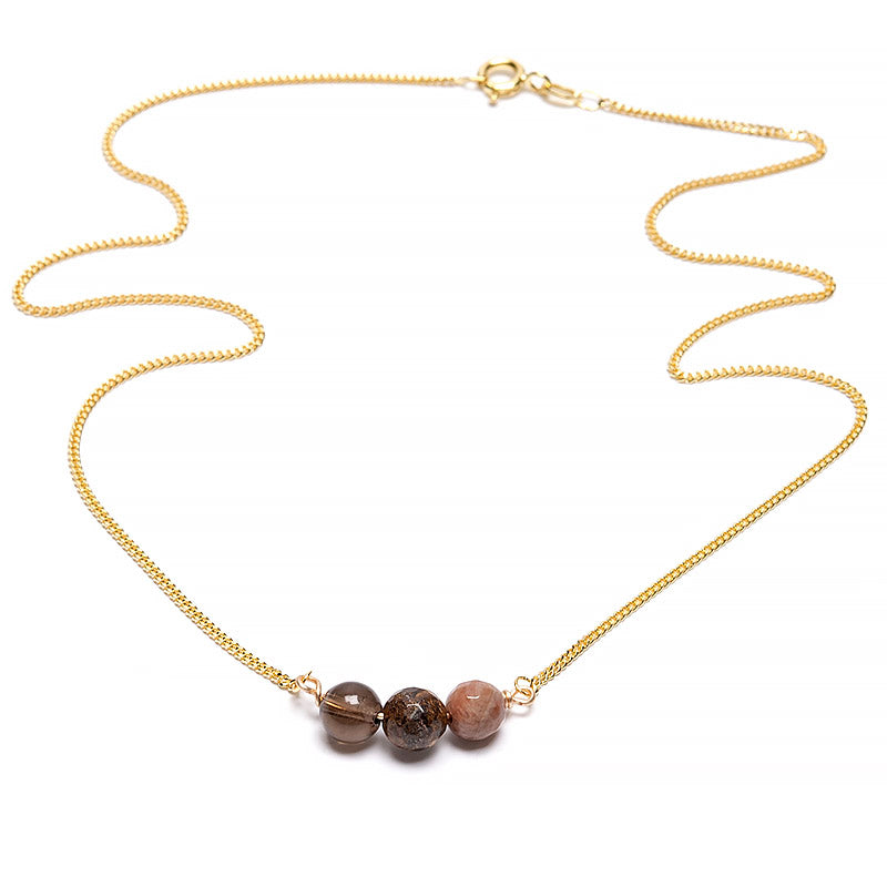 Foundation, intention necklace gold-plated
