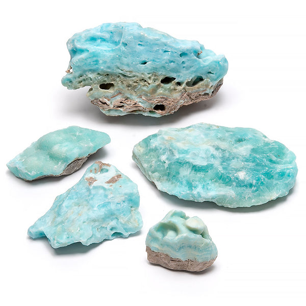 Calcite Caribbean blue, raw pieces