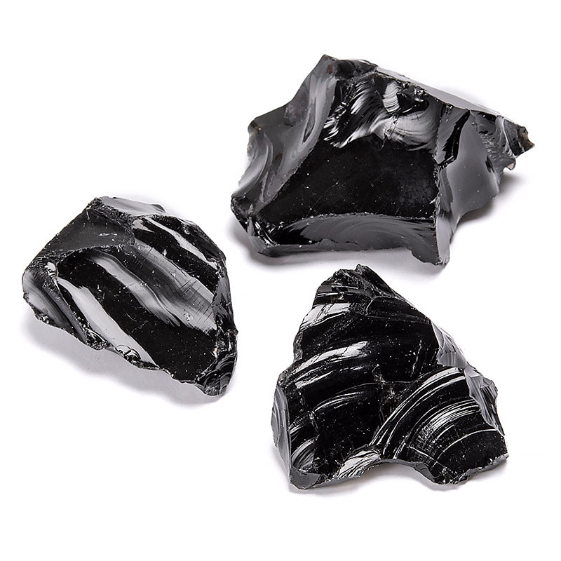 Obsidian råa bitar